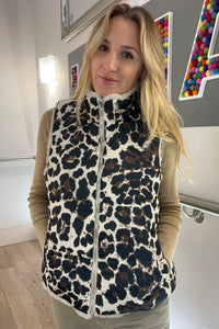 Reversible Animal Print Gilet