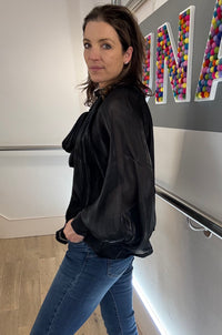 The Elizabeth Sheer Sleeve Blouse