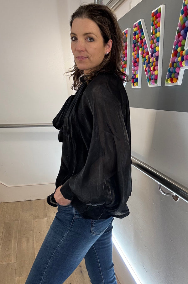 The Elizabeth Sheer Sleeve Blouse