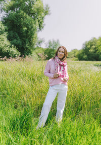 Cashmere Mix Heart Scarf