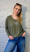 Sequin Balloon Heart Top