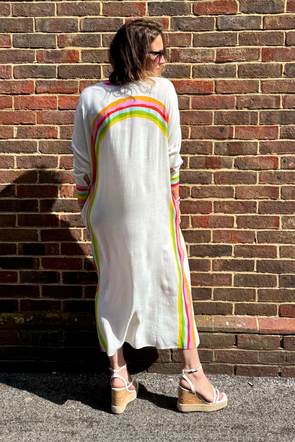 Rainbow Stripe Caftan