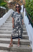Vestido con estampado safari