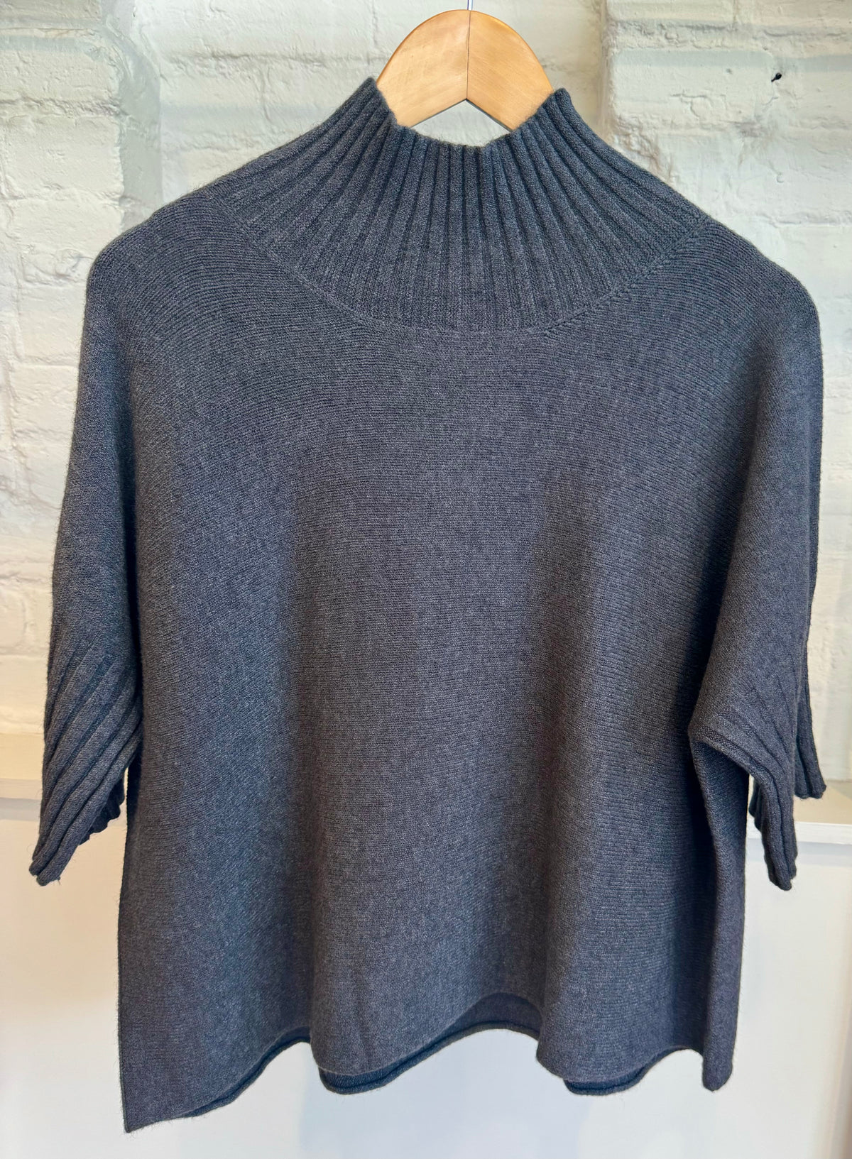 High Neck 3/4 Sleeve Jumper