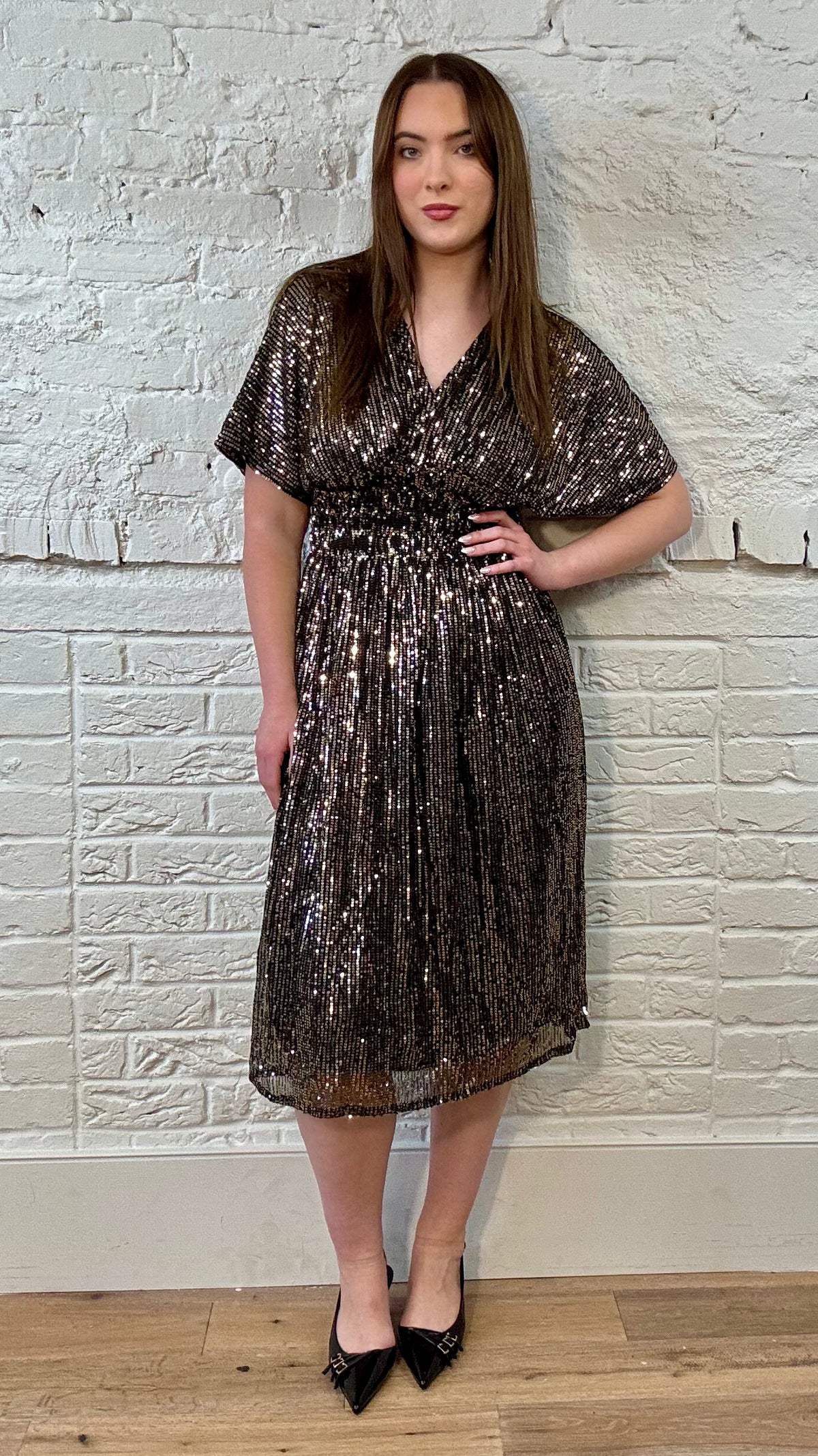 The Audra Midi Sequin Dress