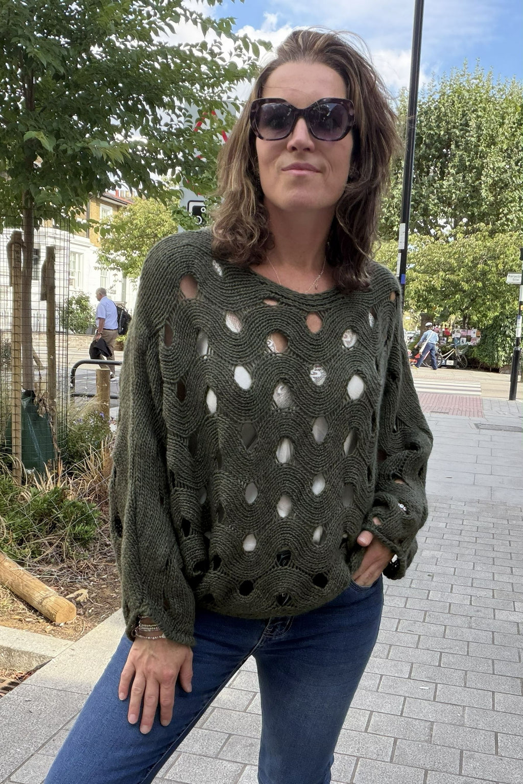 Grazia Open Knit Jumper