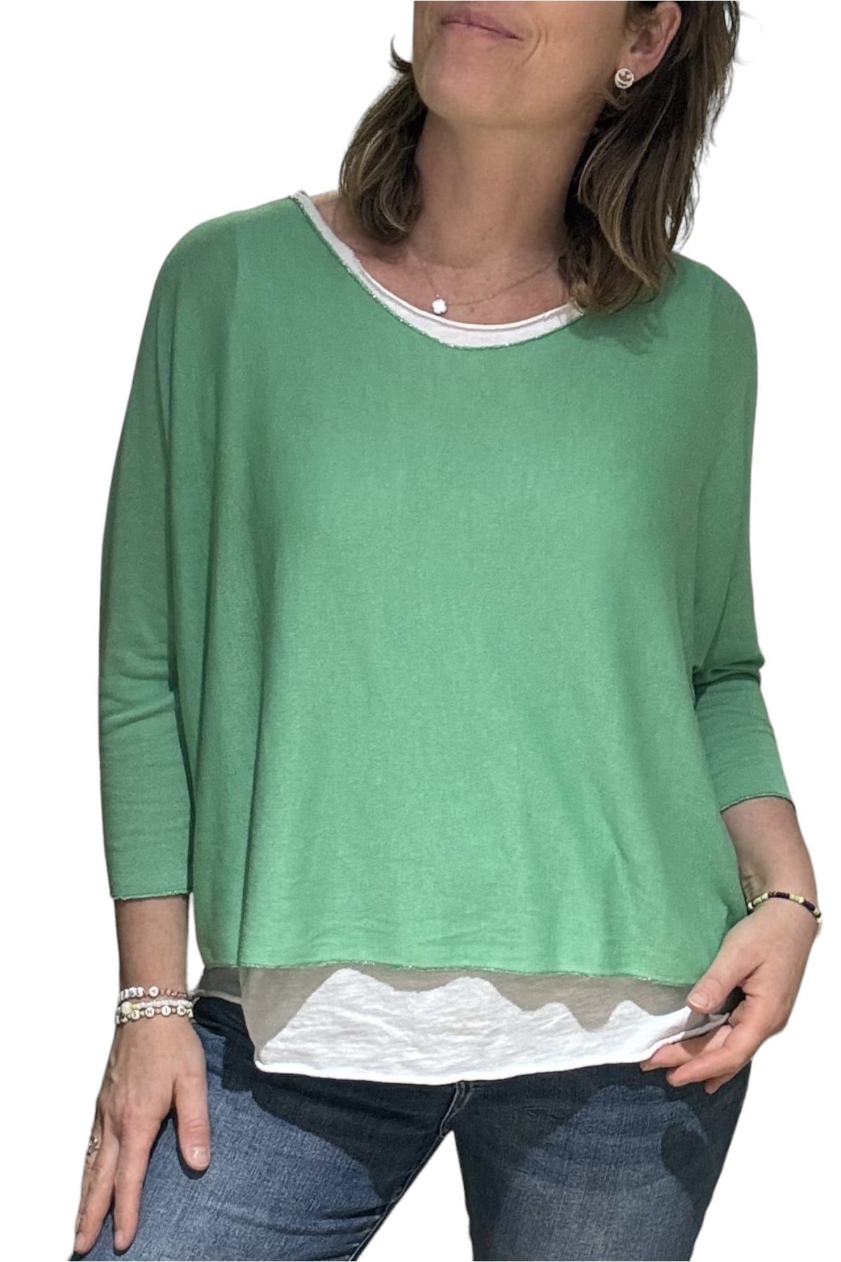 Layered V-Neck Top