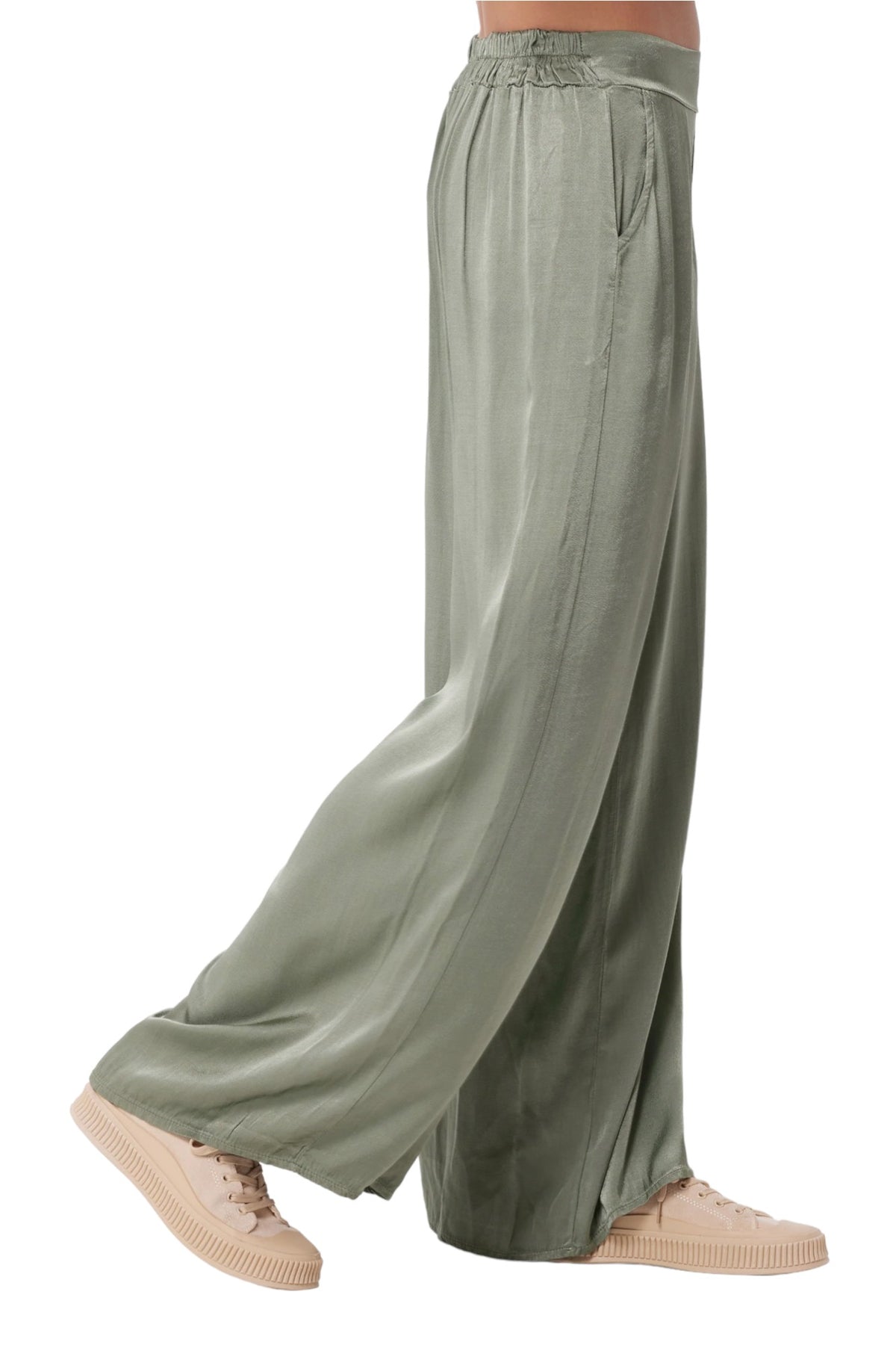 Satin Palazzo Trousers