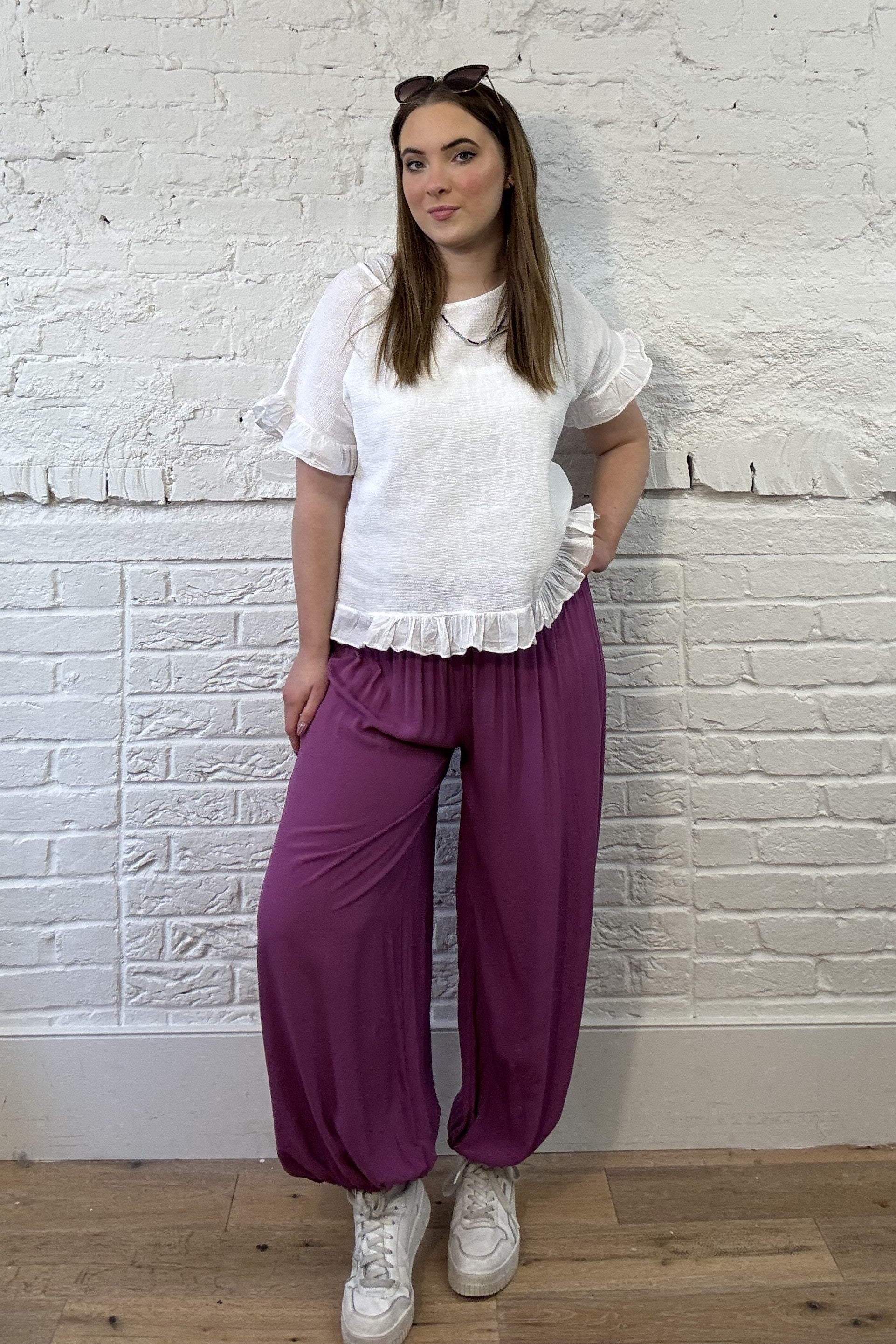 Pantalones harén clásicos (10-20)