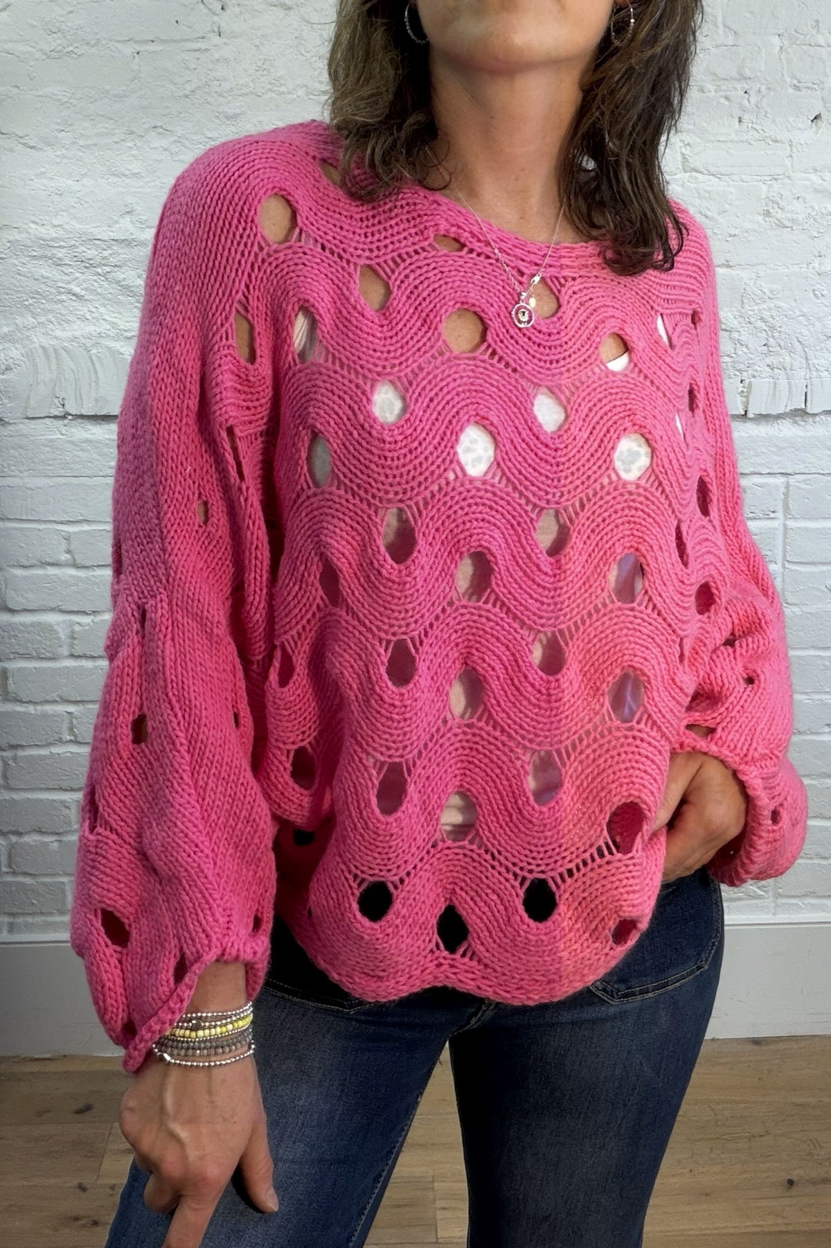 Grazia Open Knit Jumper