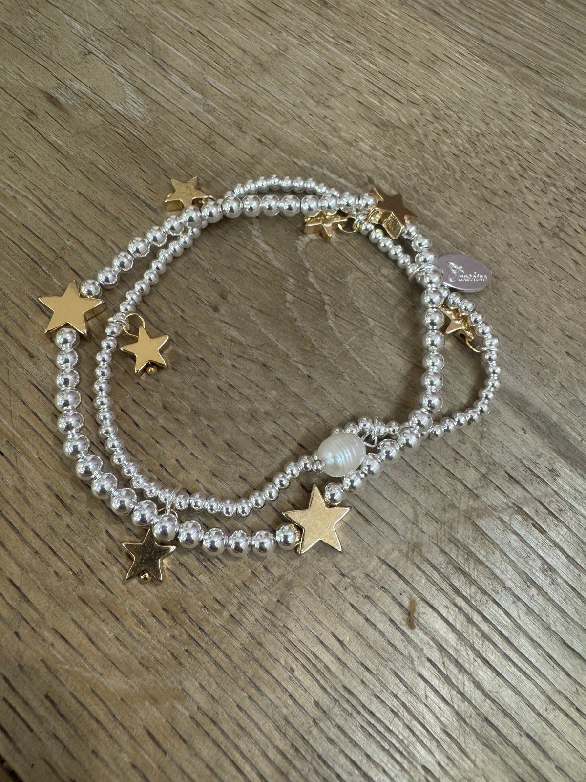 Stellar Star Stretch Bracelet Gold