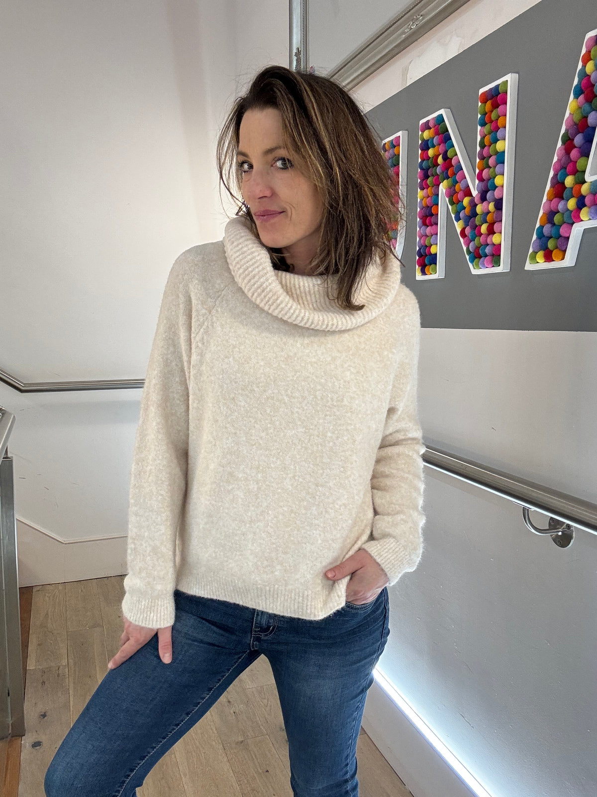 The Alpaca Mix Bardot Jumper