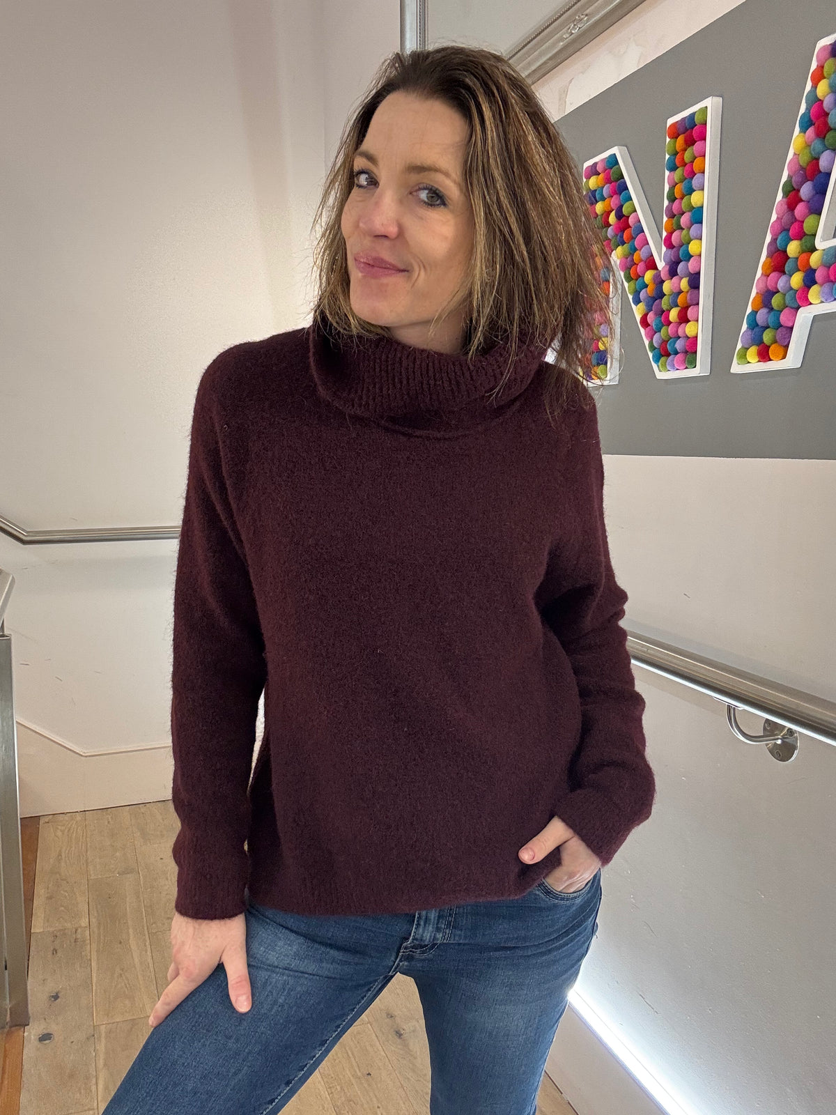 The Alpaca Mix Bardot Jumper