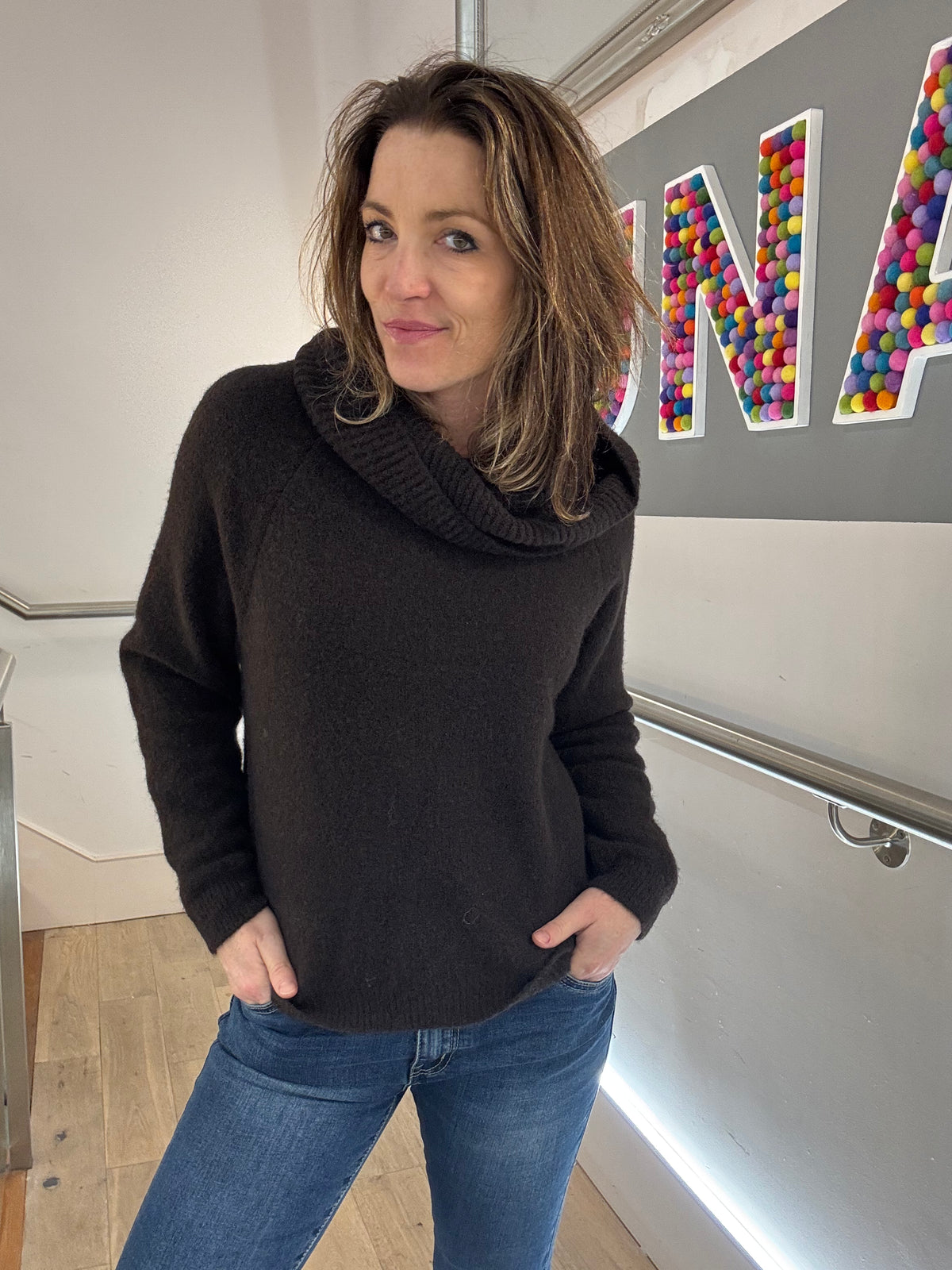 The Alpaca Mix Bardot Jumper