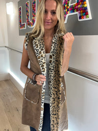 Animal Print Gilet