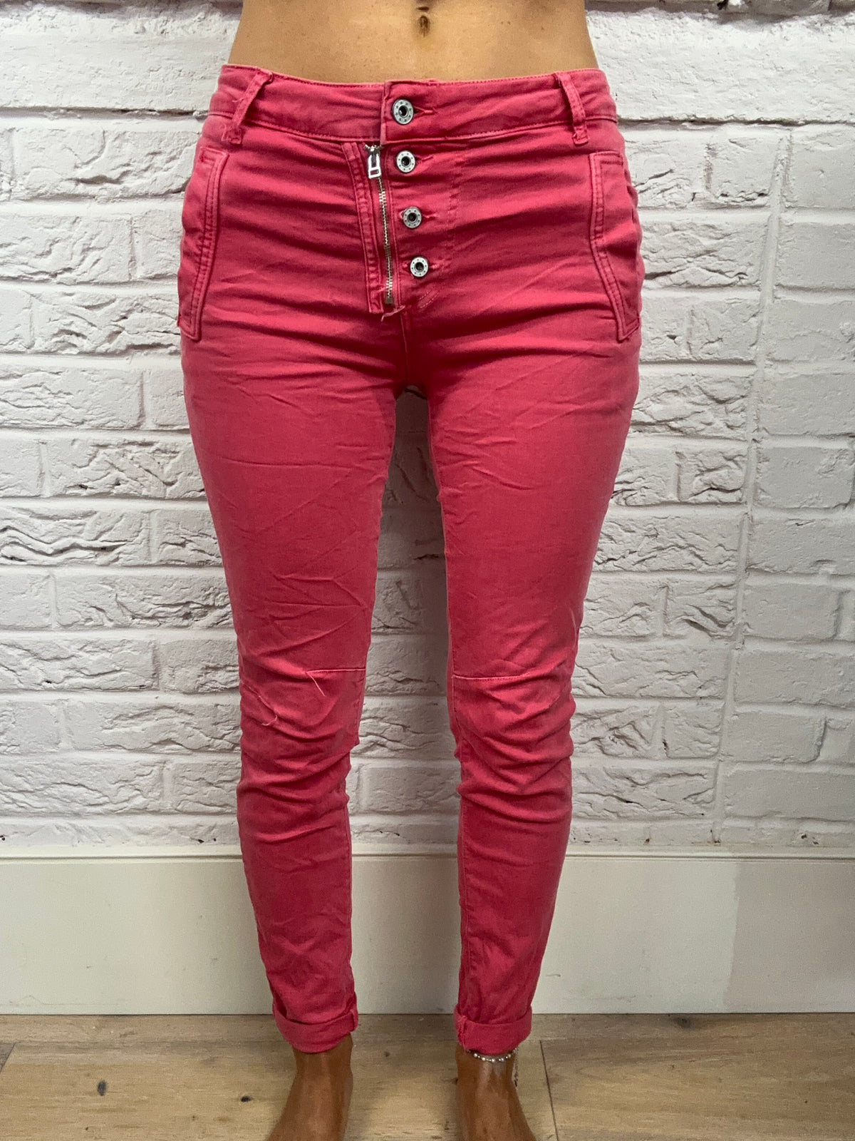 Sasa Four Button Biker Jeans