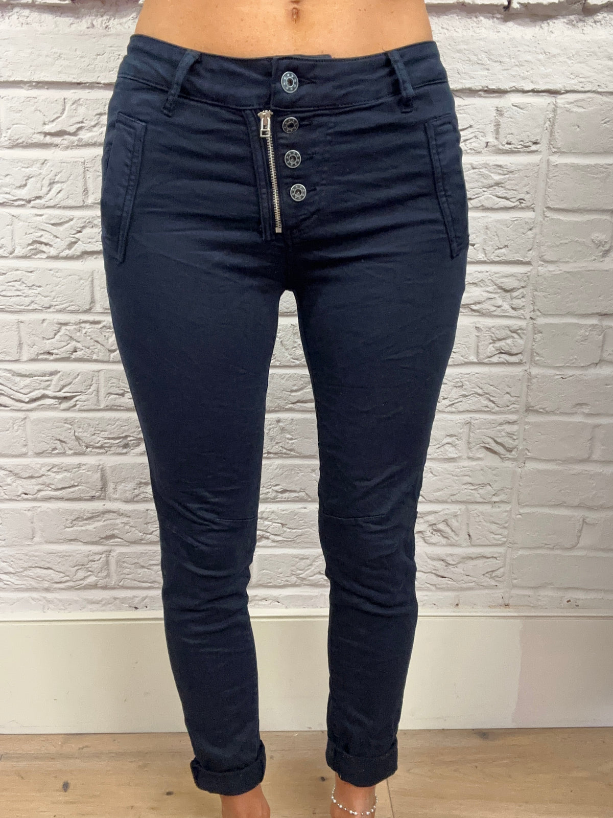 Sasa Four Button Biker Jeans