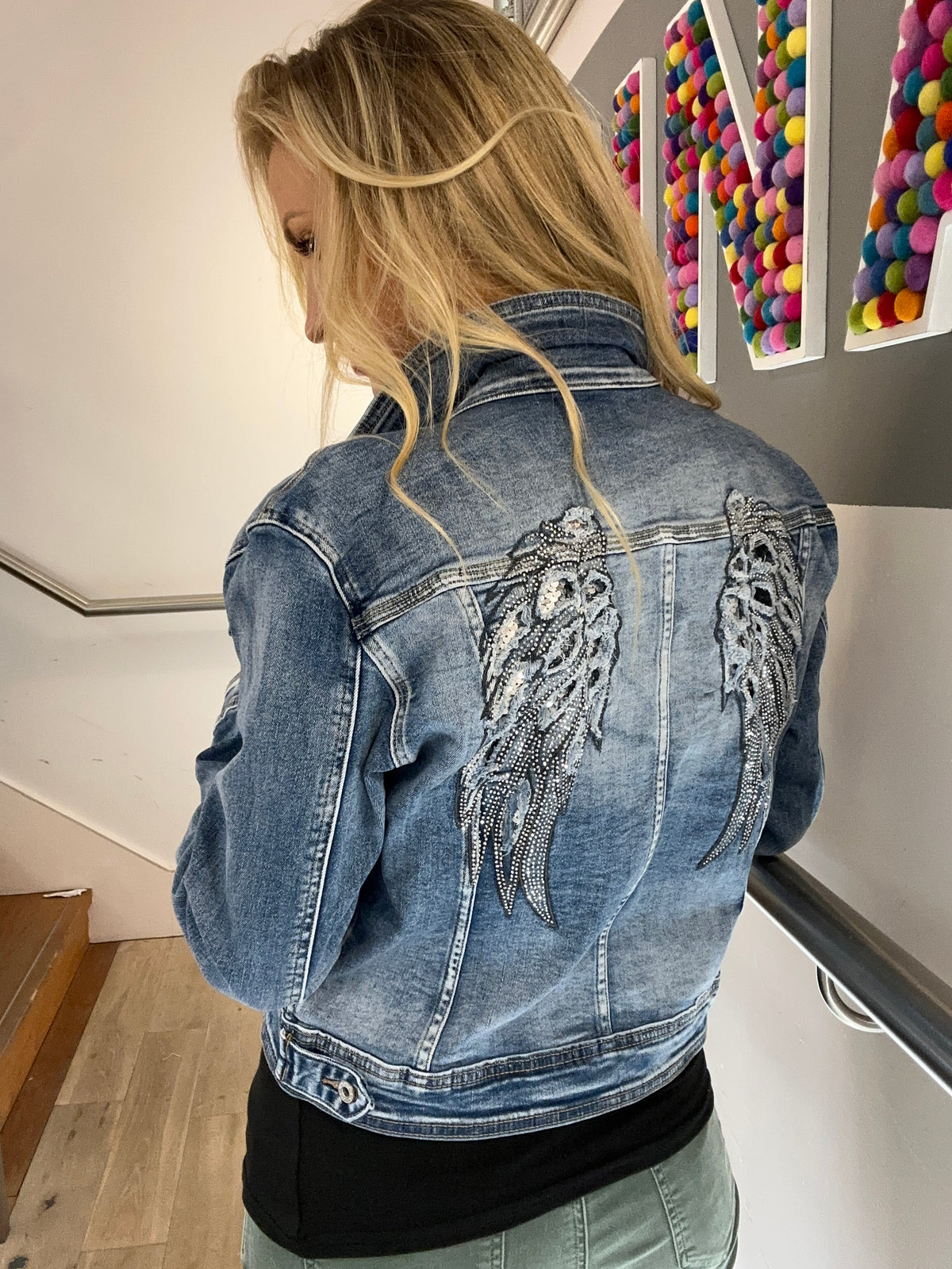 Angel Wing Denim Jacket