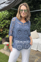 The Ottilie Double-Layer Crochet Top