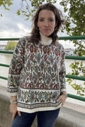 Zita Boxy Patterned Knit Jumper