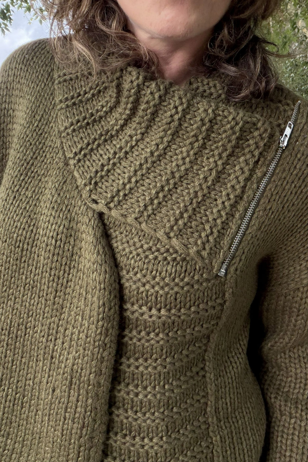 Benedetta Zip Collar Cardigan