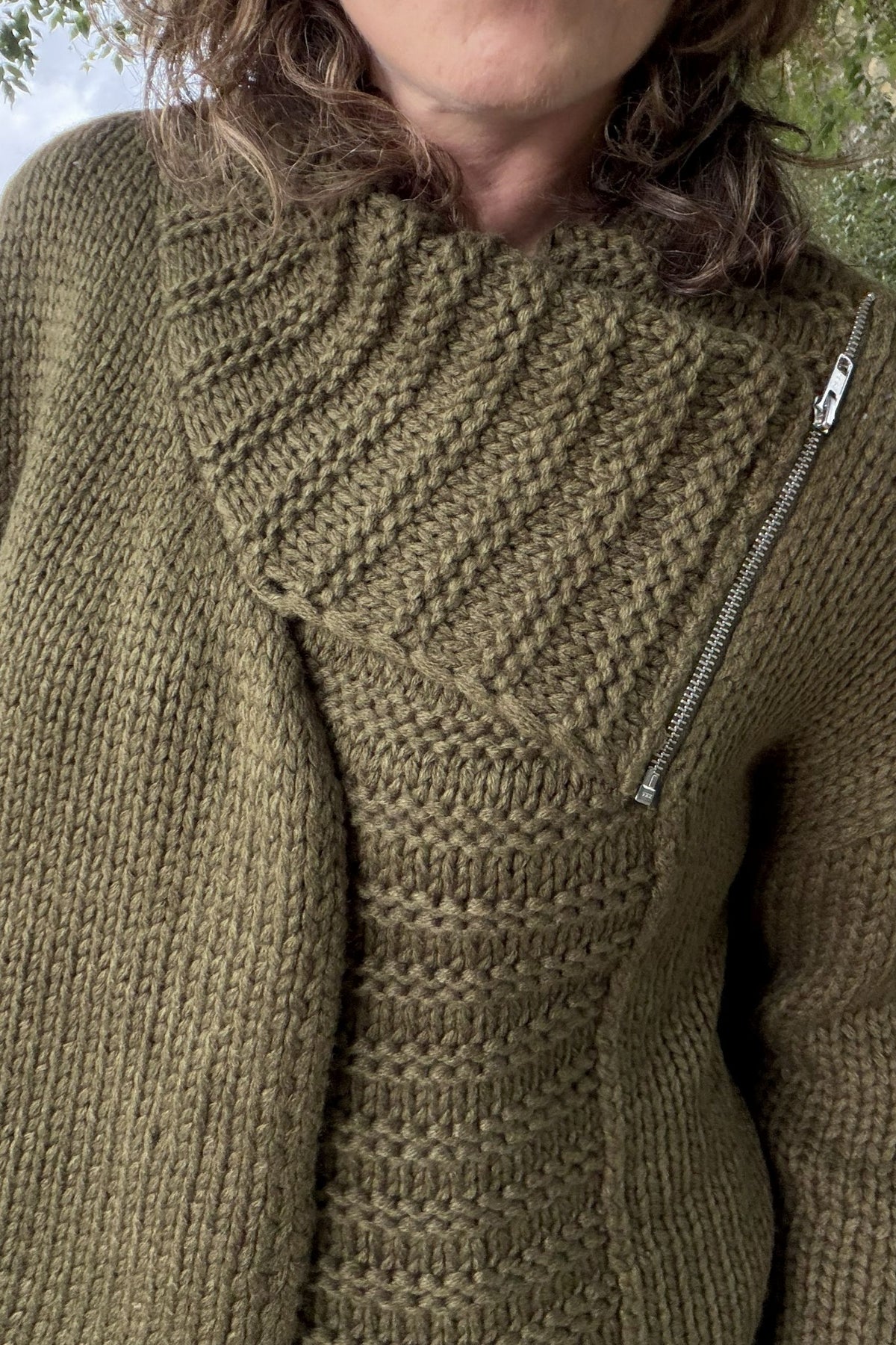 Benedetta Zip Collar Cardigan