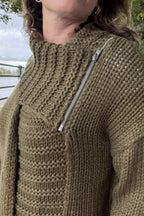 Benedetta Zip Collar Cardigan