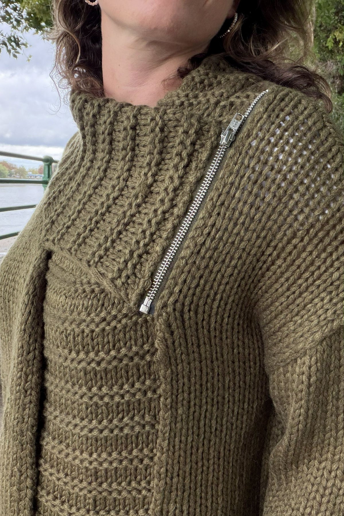 Benedetta Zip Collar Cardigan
