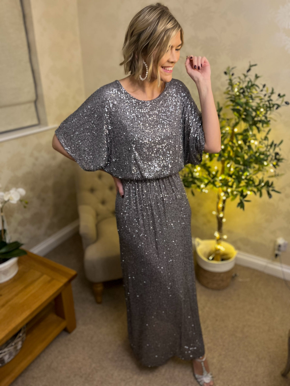 Sequin Maxi Dress