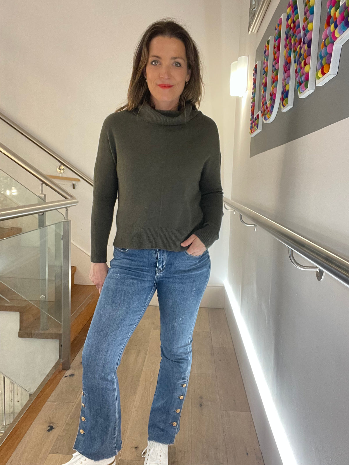 Soft Knit Roll Neck Jumper