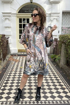 Almasa Bubble Sleeve Dress