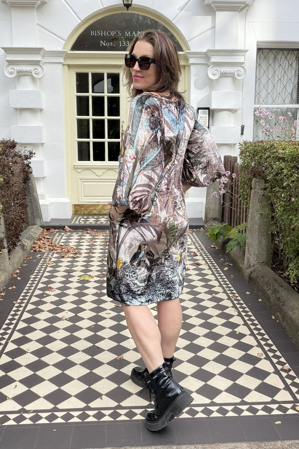 Almasa Bubble Sleeve Dress