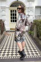 Almasa Bubble Sleeve Dress