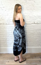 Tie Dye Strapless Jumpsuit