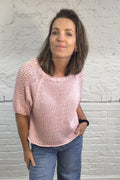Kiki Cotton Crochet Knit Sweater