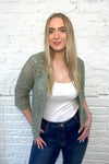 Crochet Tie Cardigan