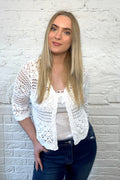 Crochet Tie Cardigan