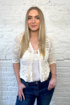 Crochet Tie Cardigan
