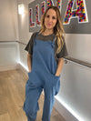 Light Denim Knot Dungarees