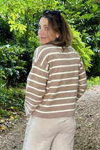 Striped Starfish Charm Knit