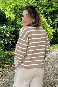 Striped Starfish Charm Knit