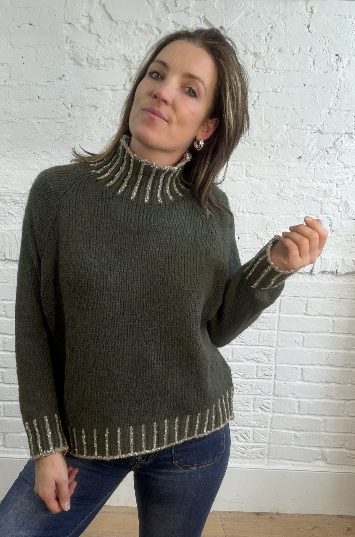 Carlotta Funnel Neck Jumper