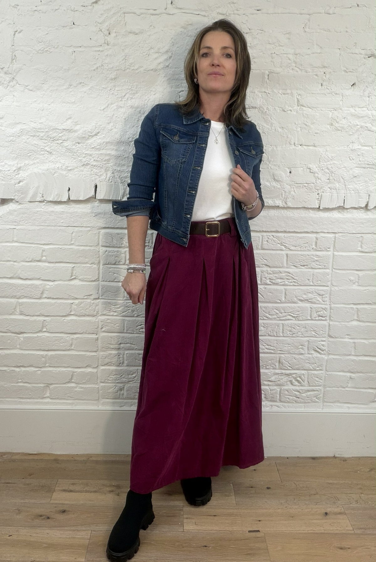 The Suzanne Needlecord Skirt