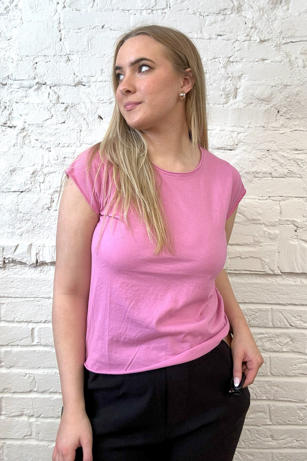 Suzy D Crew Neck Tee