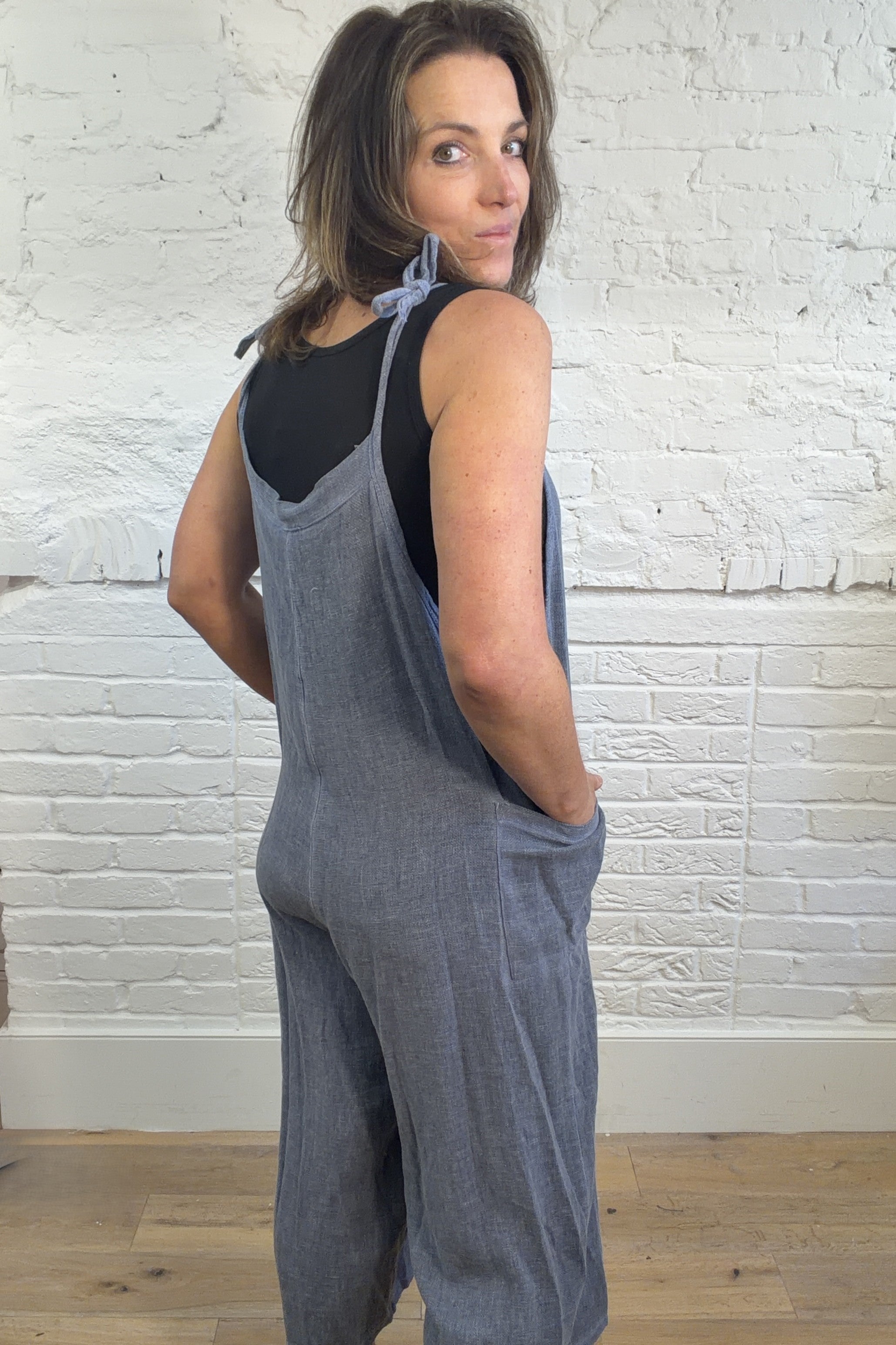 The Matilda Cotton & Linen Dungarees