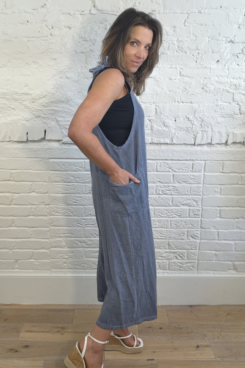 The Matilda Cotton & Linen Dungarees