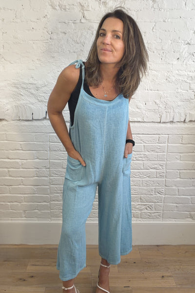 The Matilda Cotton & Linen Dungarees
