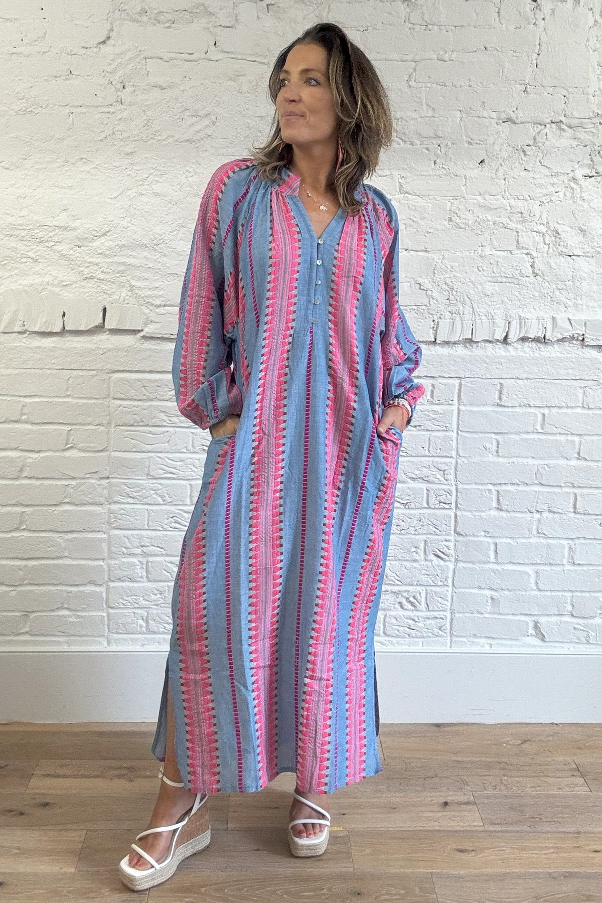Bohemian Stripe Kaftan