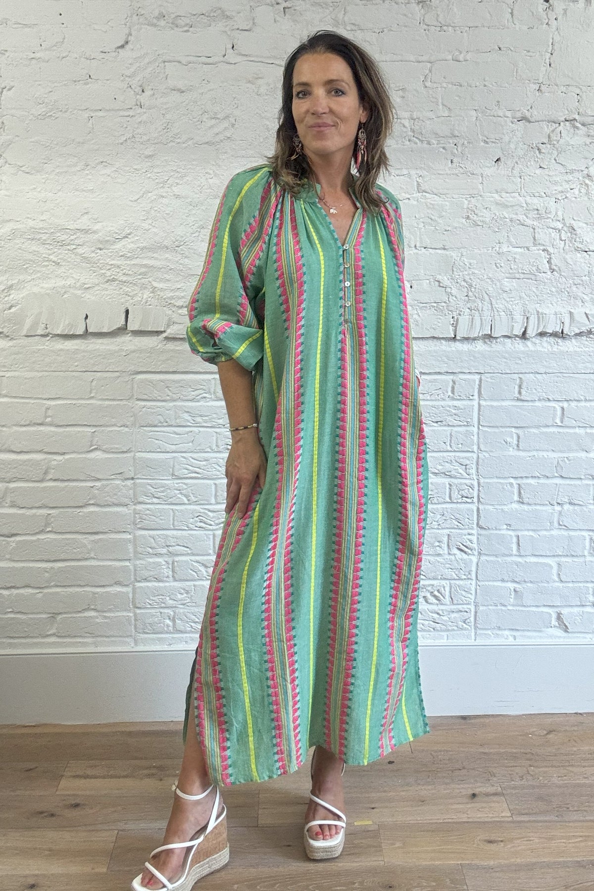 Bohemian Stripe Kaftan