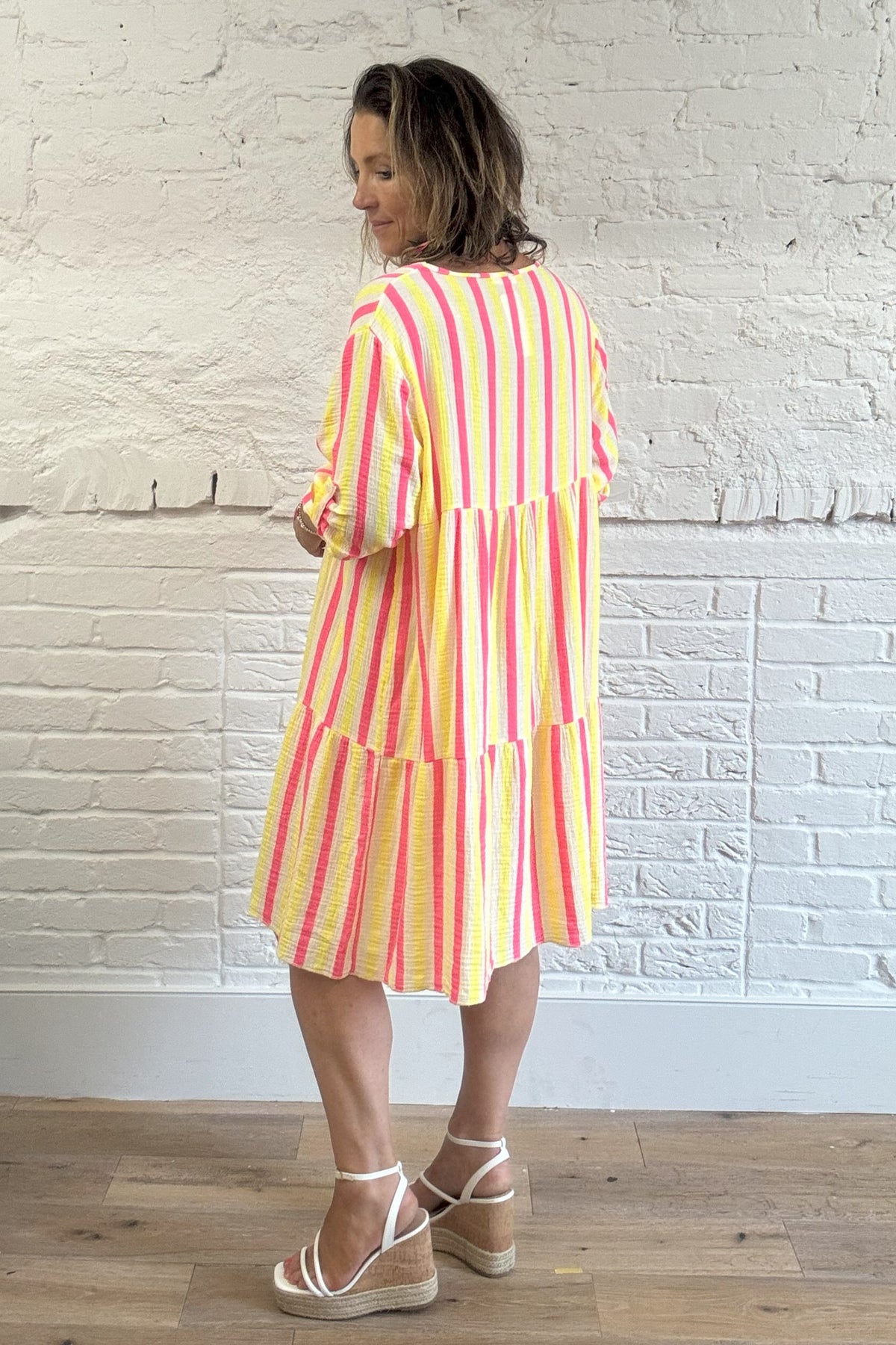 Cabo Neon Stripe Dress